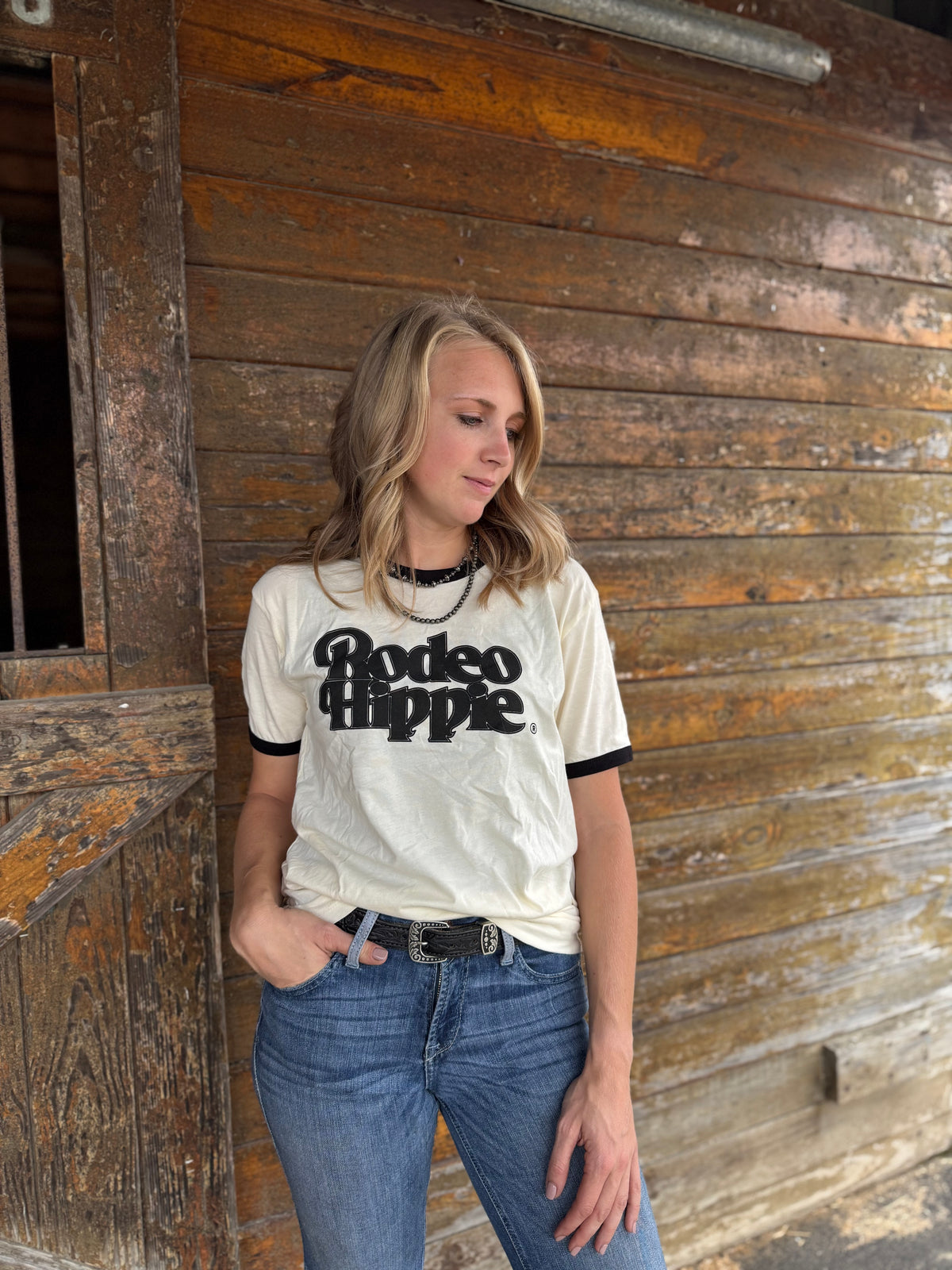 Rodeo Hippie Basic Ringer Tee