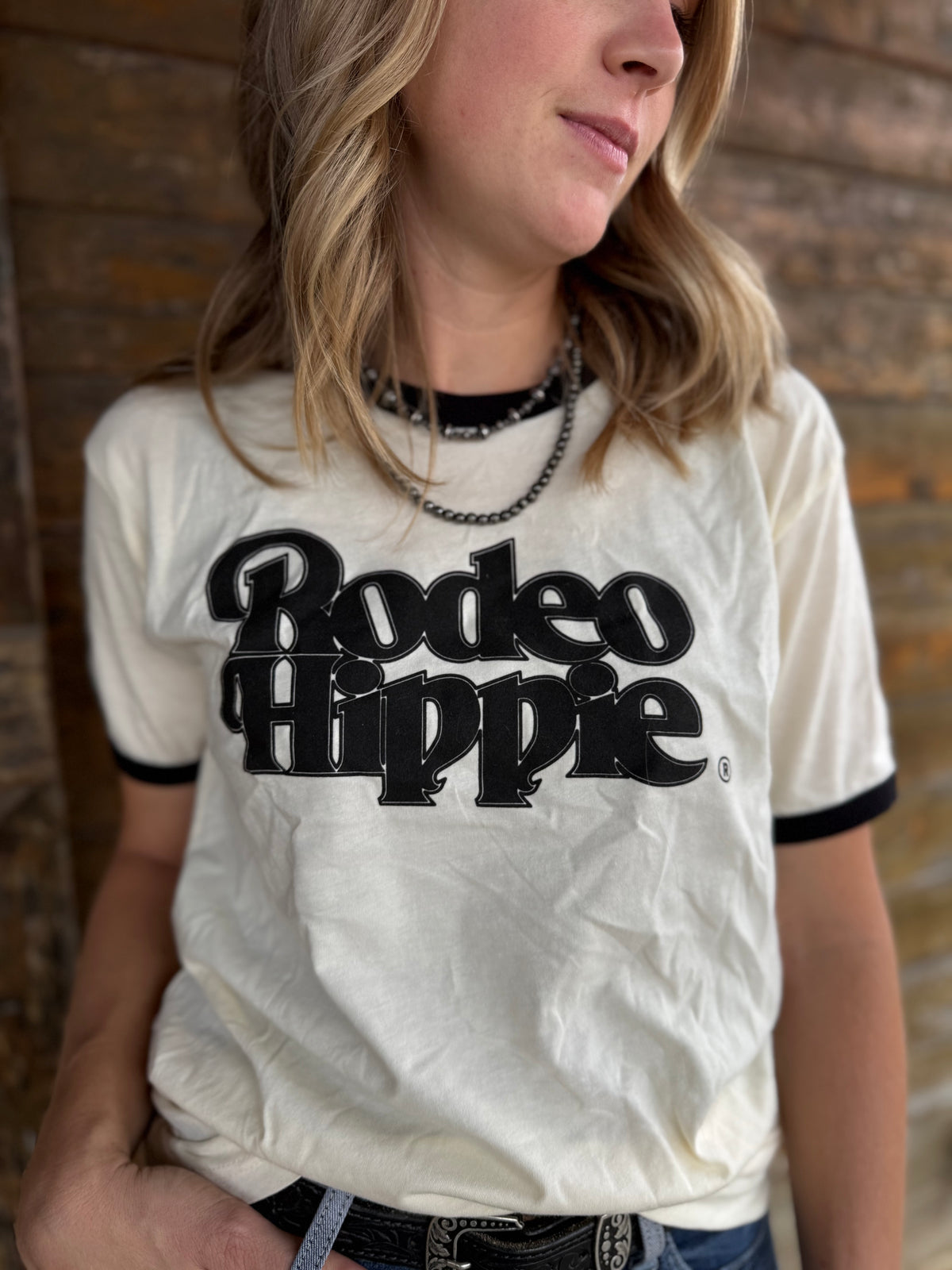 Rodeo Hippie Basic Ringer Tee