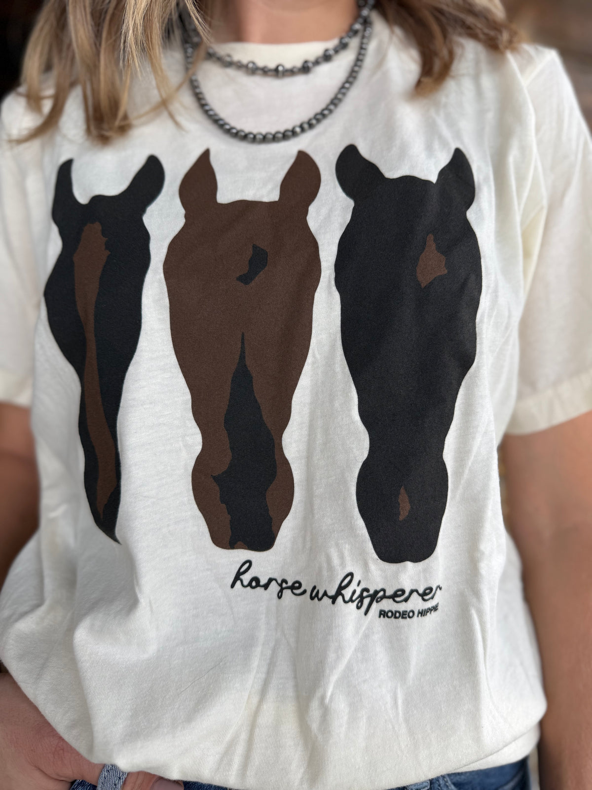 Horse Whisperer Tee-Natural